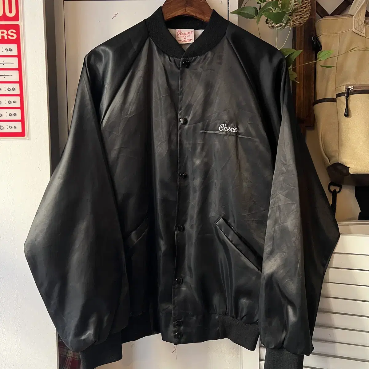 [M]80's Made in USA GRAFTON 치어리더 나일론 바시티