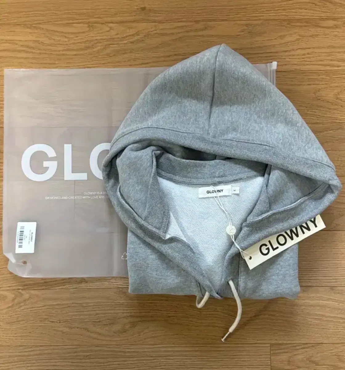 [새상품] 글로니 후드 CIAO V CUT HOODIE (GRAY)