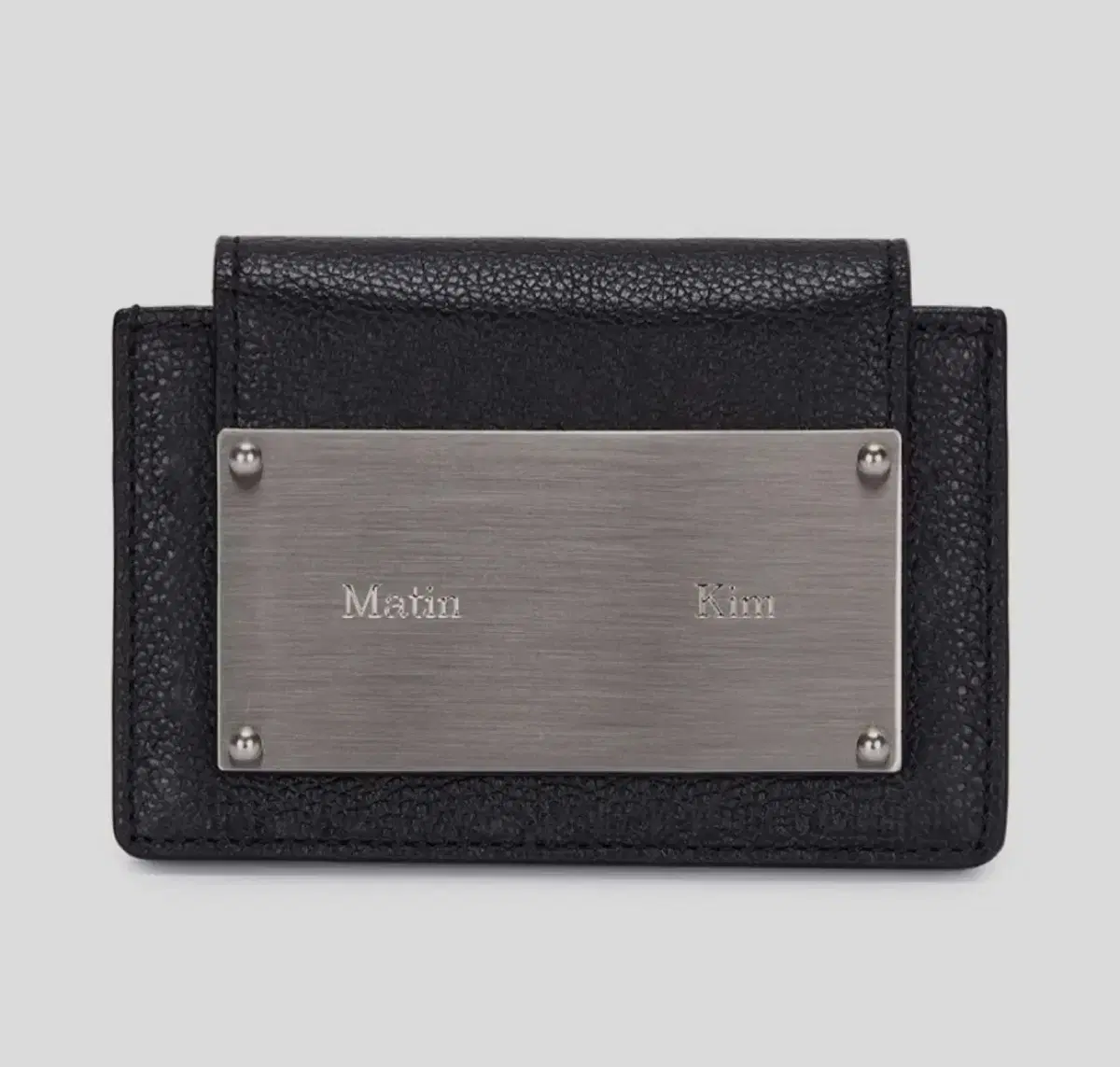 마뗑킴 accordion wallet in black 아코디언 지갑 블랙