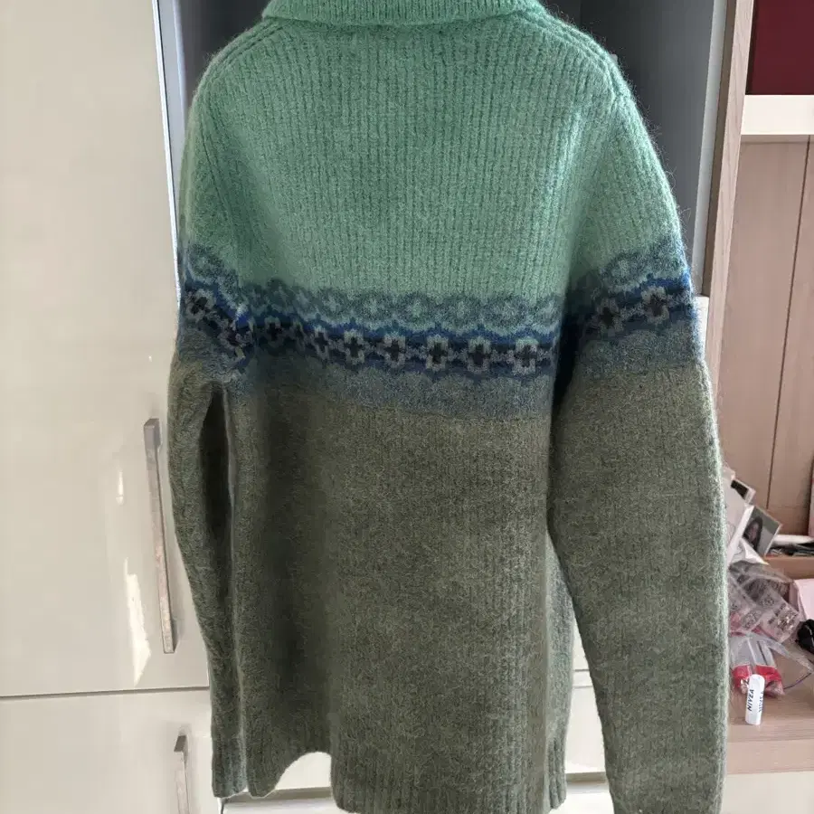 (S)ranra intarsia knit zipup