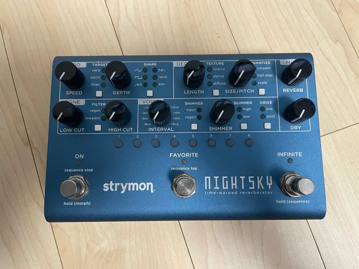 기타 리버브 이펙터 strymon 나이트 스카이