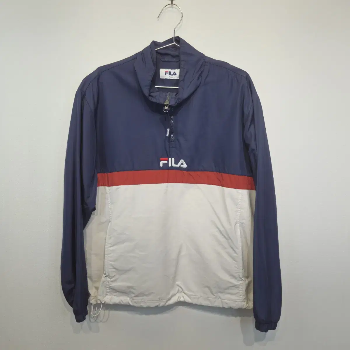 FILA 반집업 러닝 바람막이 S