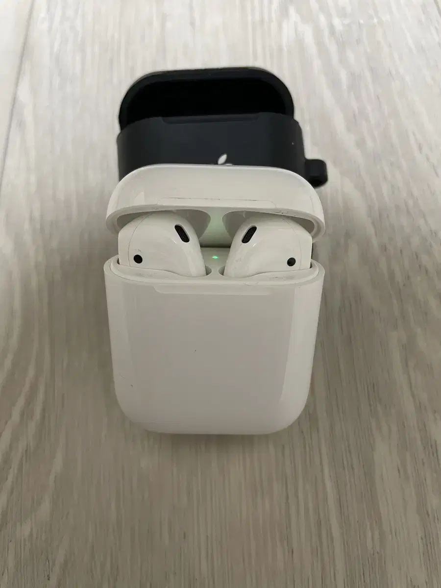 AirPods 2nd Gen (Wired Charging) + Apple Logo Case + Original Box