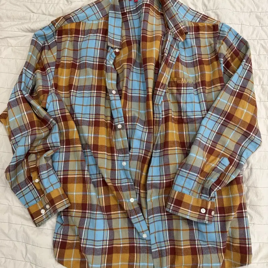 [XL] Supreme Plaid Flannel Shirt Rust -