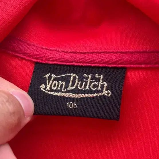 본더치 더블 지퍼 져지 레드 Von Dutch