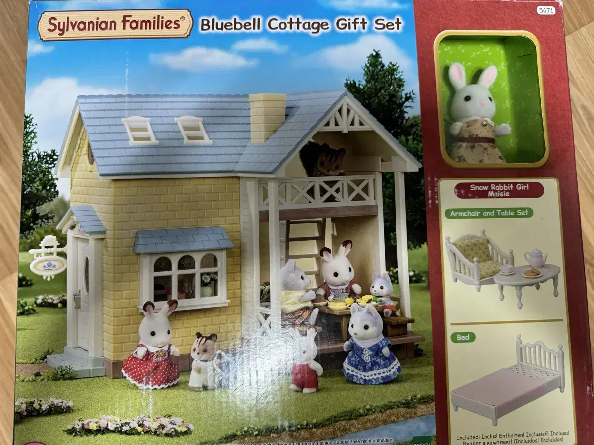 Sylvanian Bluebell Cottage House Simple Unsealed