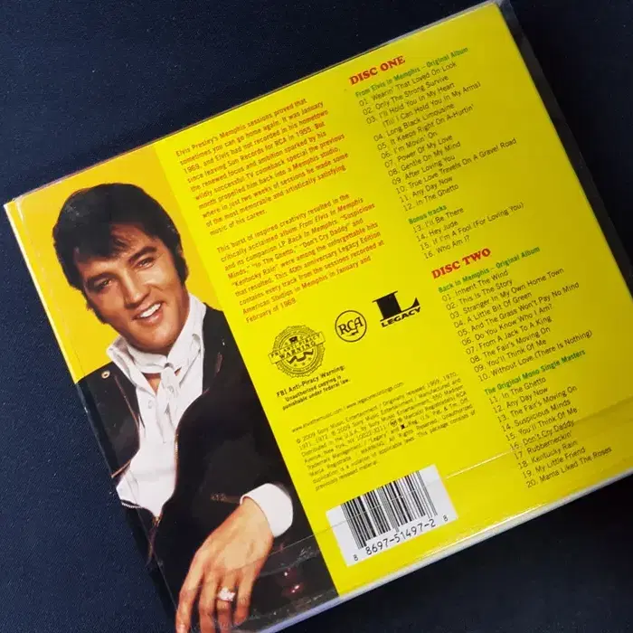 Elvis Presley - From Elvis In Memphis 씨디