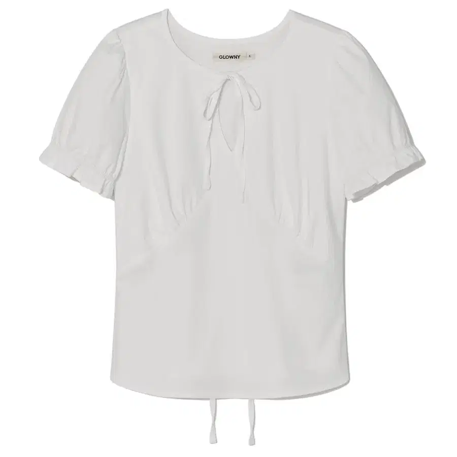 글로니 릴리 퍼프 플라우스 탑 화이트 샘플 lily puff blouse