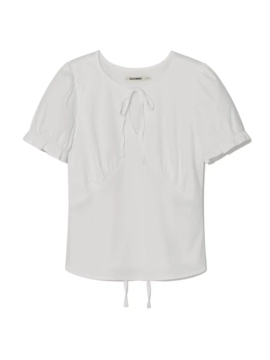 글로니 릴리 퍼프 플라우스 탑 화이트 샘플 lily puff blouse