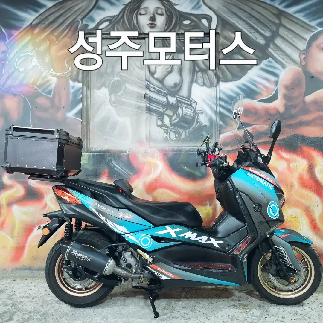 XMAX300CC/19년식/데칼튜닝/부산중고오토바이/중고스쿠터/엑스맥스