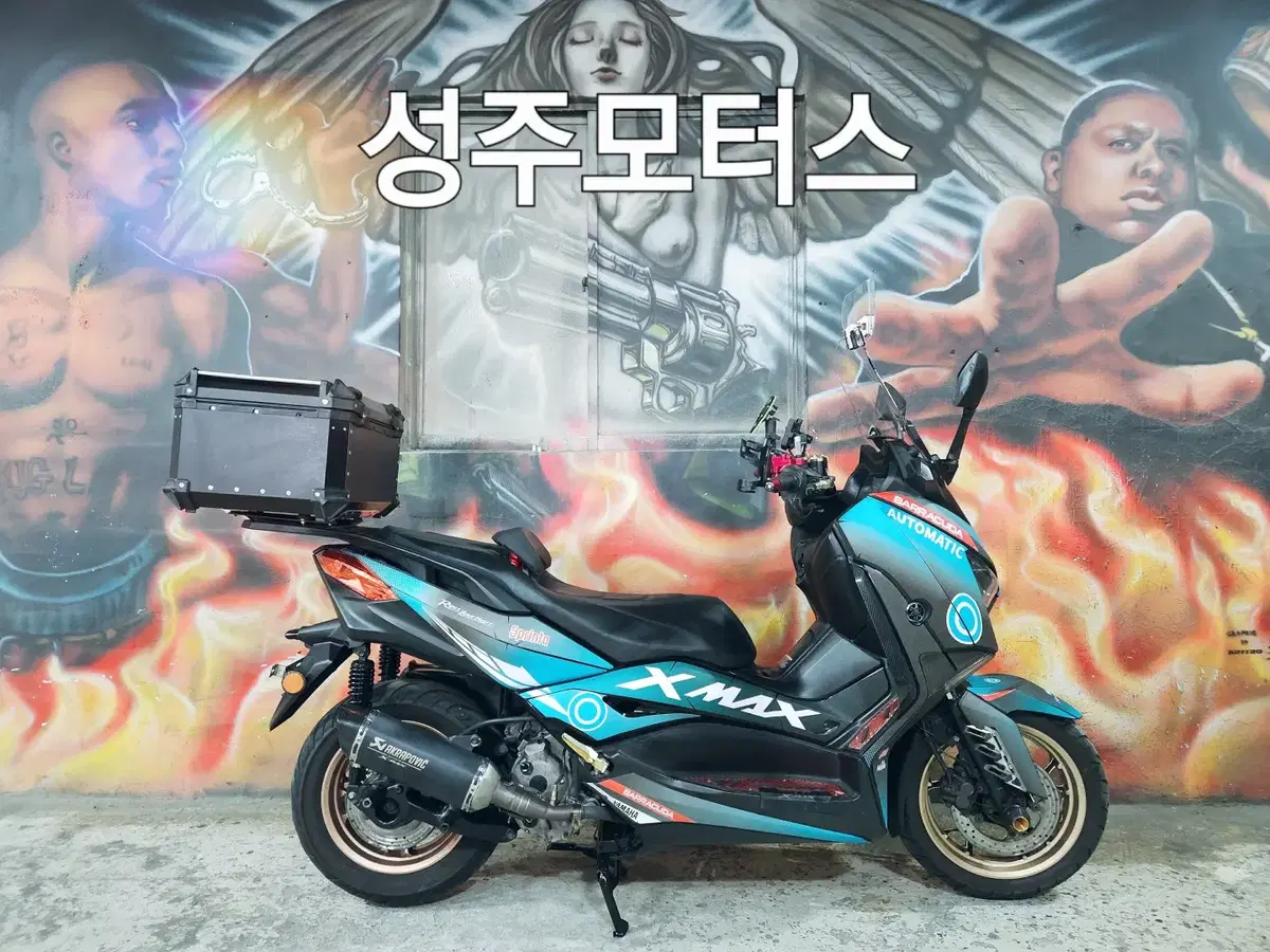 XMAX300CC/19년식/데칼튜닝/부산중고오토바이/중고스쿠터/엑스맥스