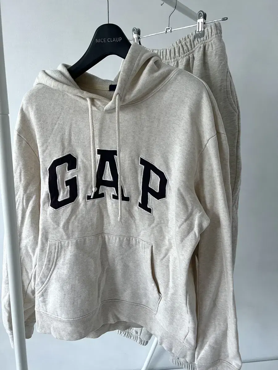 GAP 아이보리 기모후드 s