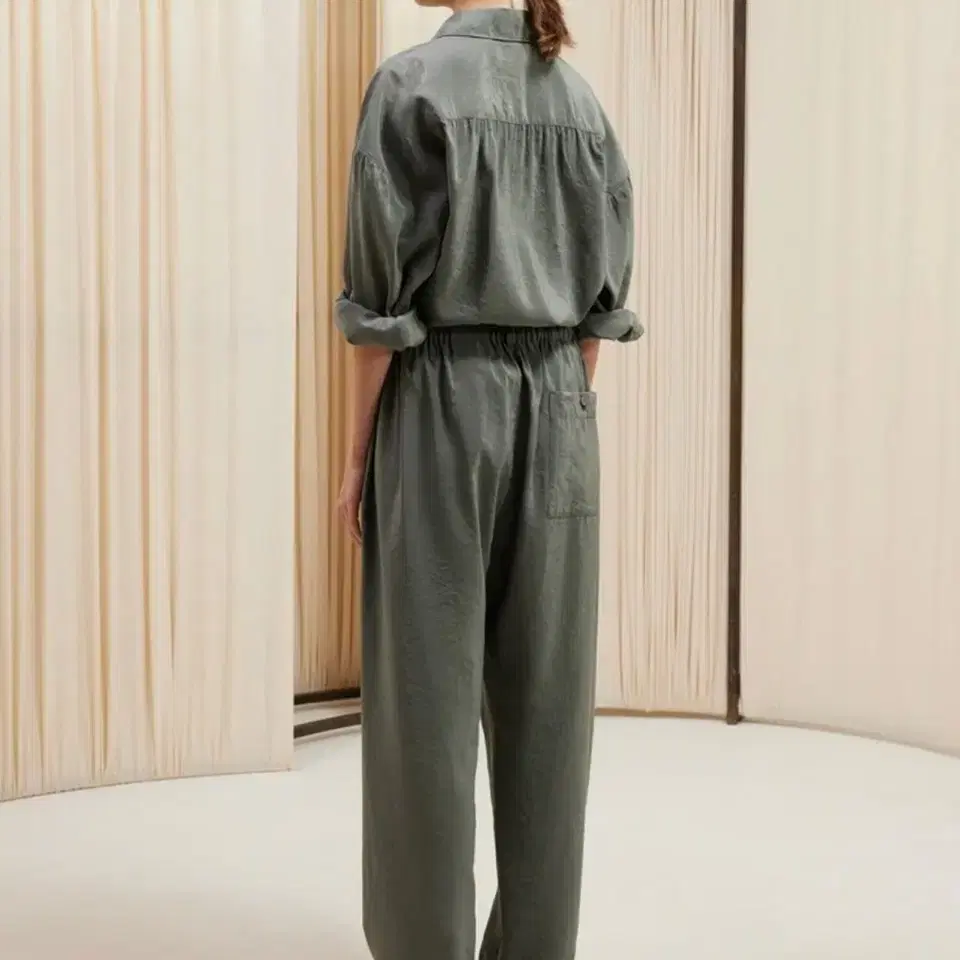 lemaire dry silk relax pants