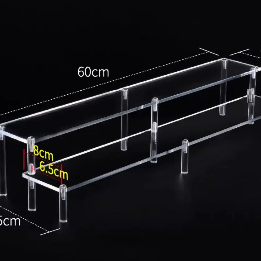 2단 아크릴계단 진열대 팝니다. 6세트(피규어전시용)