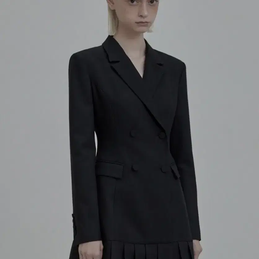 마우솔레움 suit jacket dress-black(short)