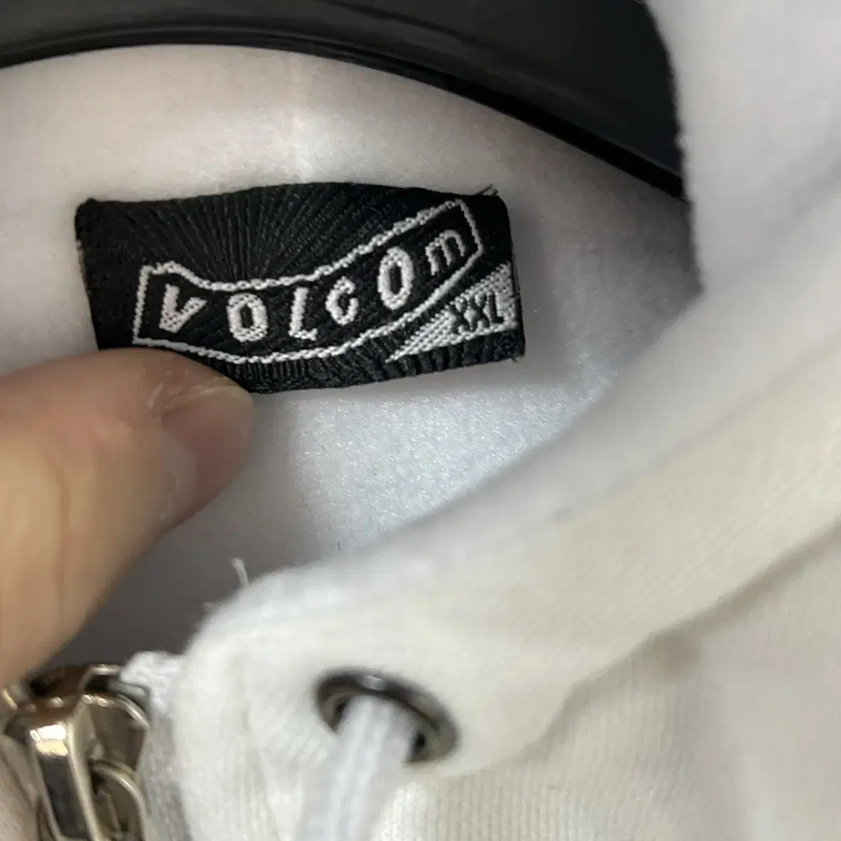 Volcom 후드 플리스 아노락 점퍼