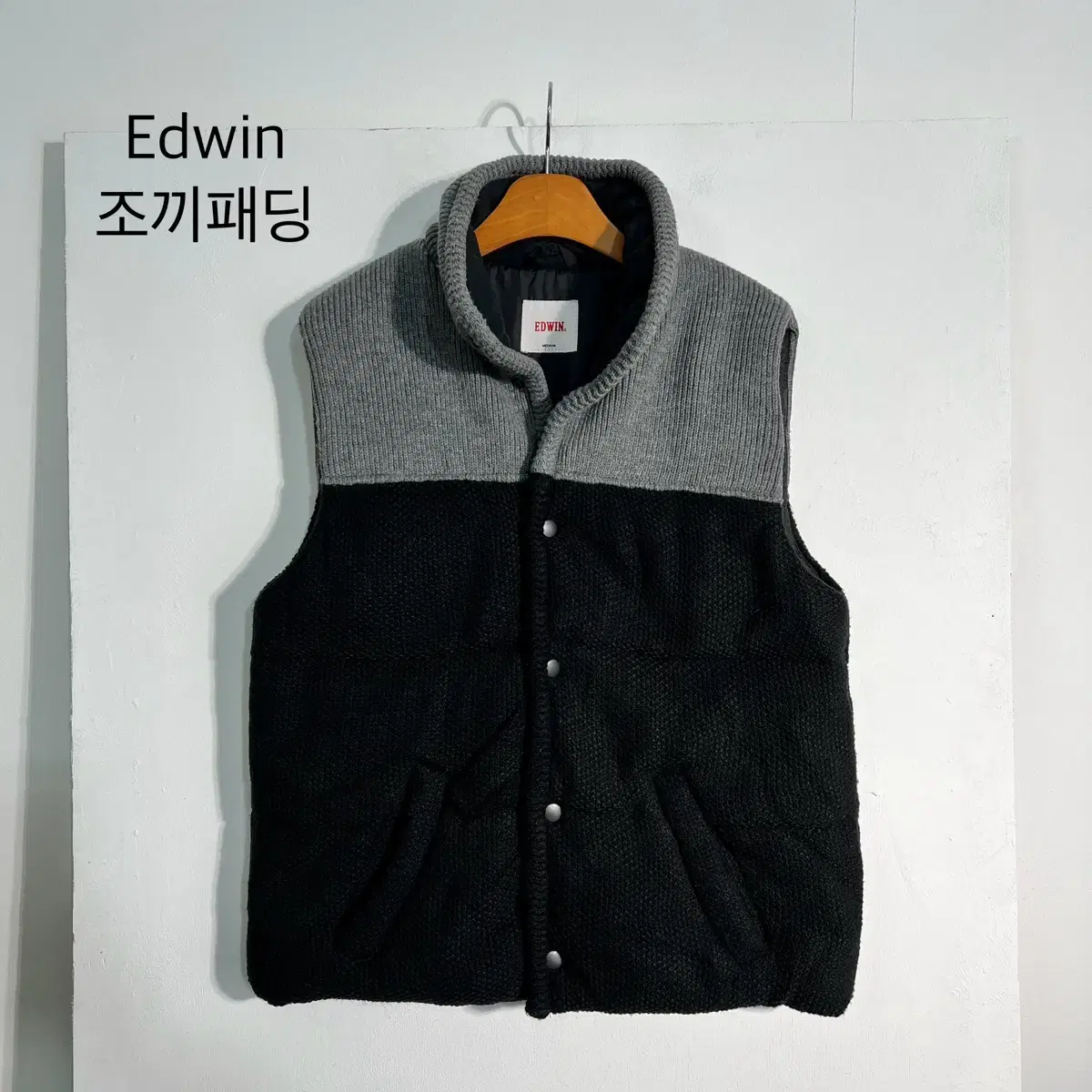 Edwin 에드윈 조끼패딩