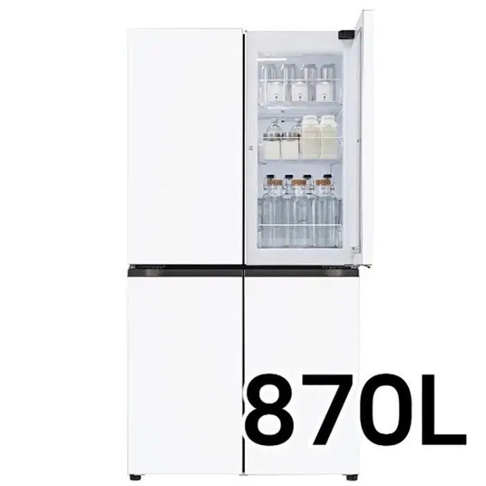 LG전자 디오스 4도어 870L 화이트+크림 (T875MHH111)