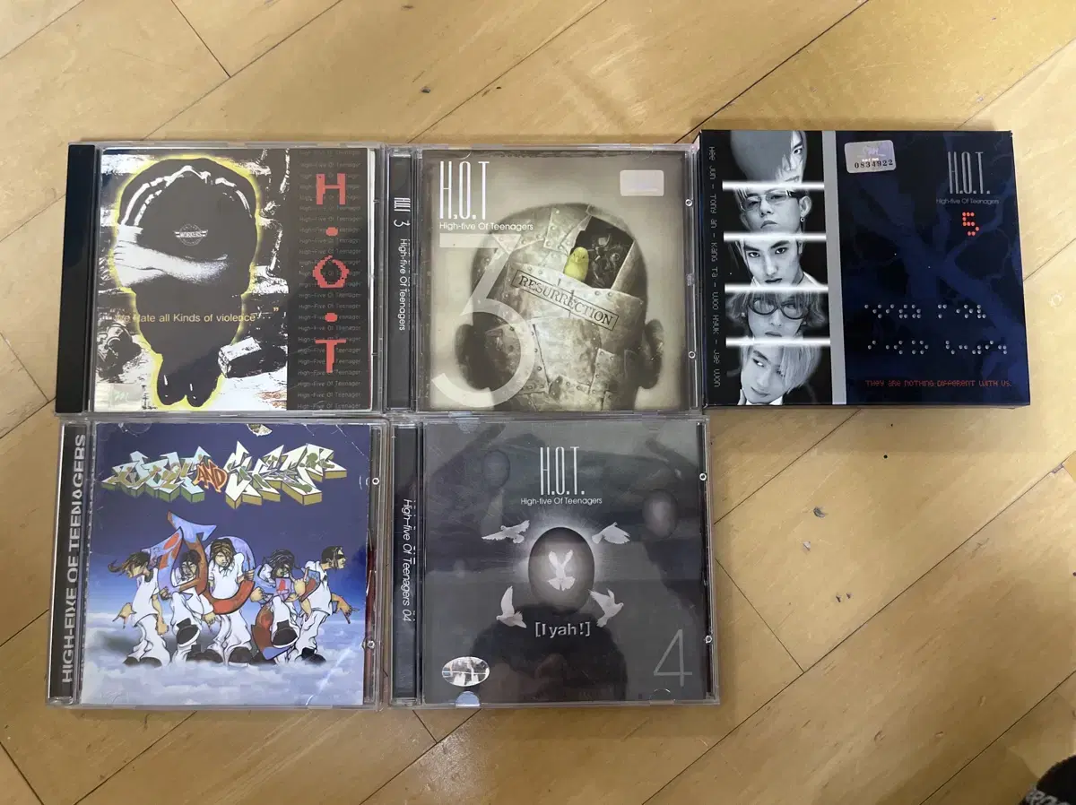 Hot 1-5집 cd 일괄 7만 각1.5만