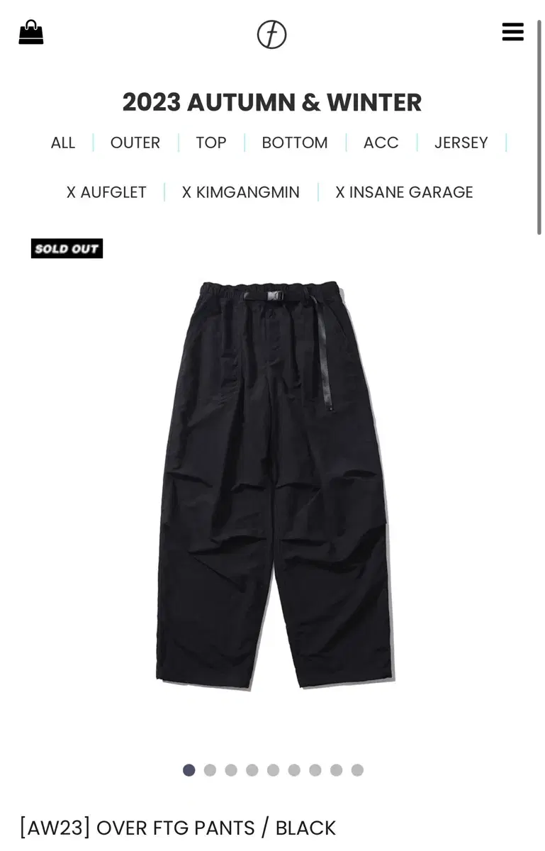 [AW23] OVER FTG PANTS / BLACK 3