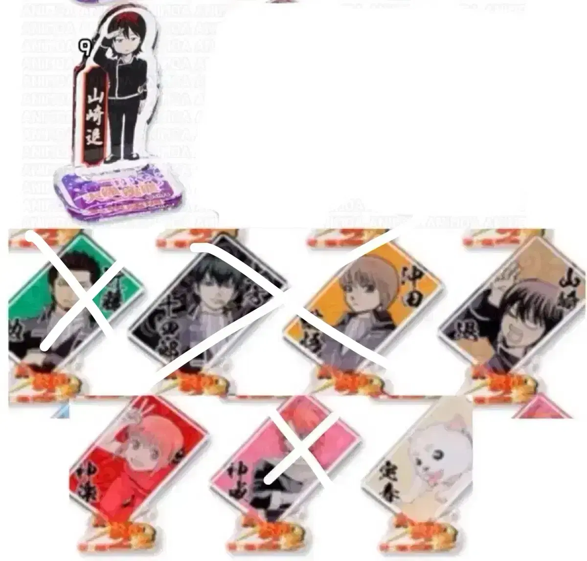 Gintama vs. Gintama Mini Original Artwork Square acrylic stand Hijikata Sogo Kagura