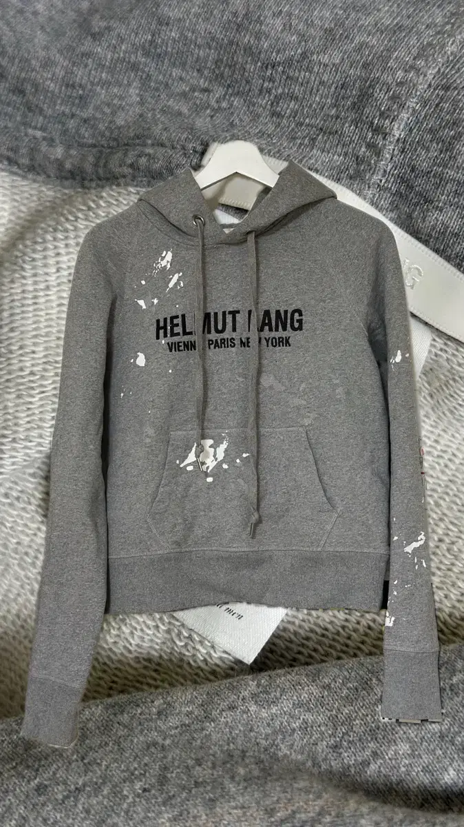 [HELMUT LANG] 페인트 후드티 남녀공용 XS