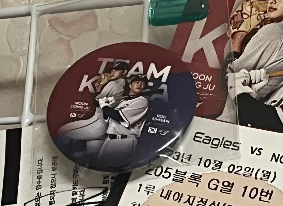 Baseball Team Korea Badge