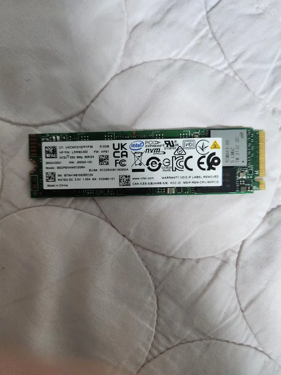 INTEL 512G SSD