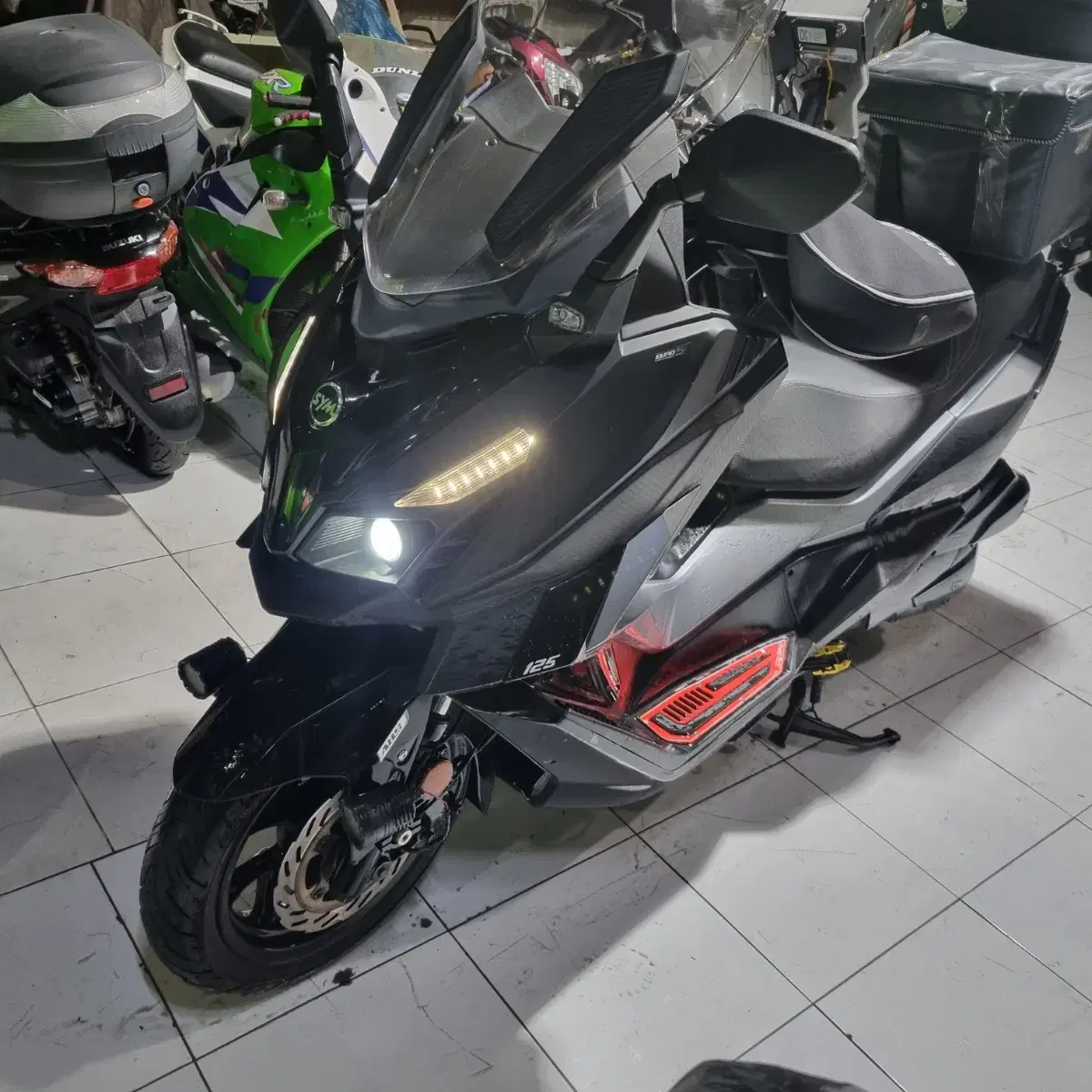 22년식 sym 크루심알파125cc 부산경남창원마산울산 중고 오토바이