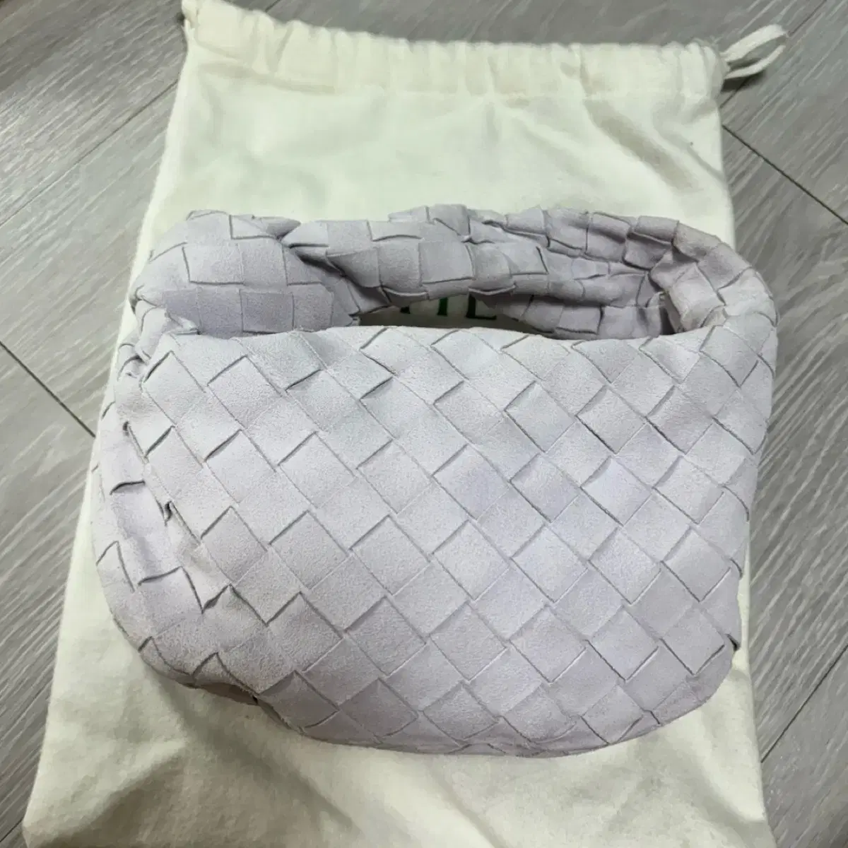 Bottega Veneta Mini Jordy Bag in Mauve Suede