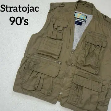 [고품질] 90's Stratojac 낚시용 조끼 다기능 사파리 베스트