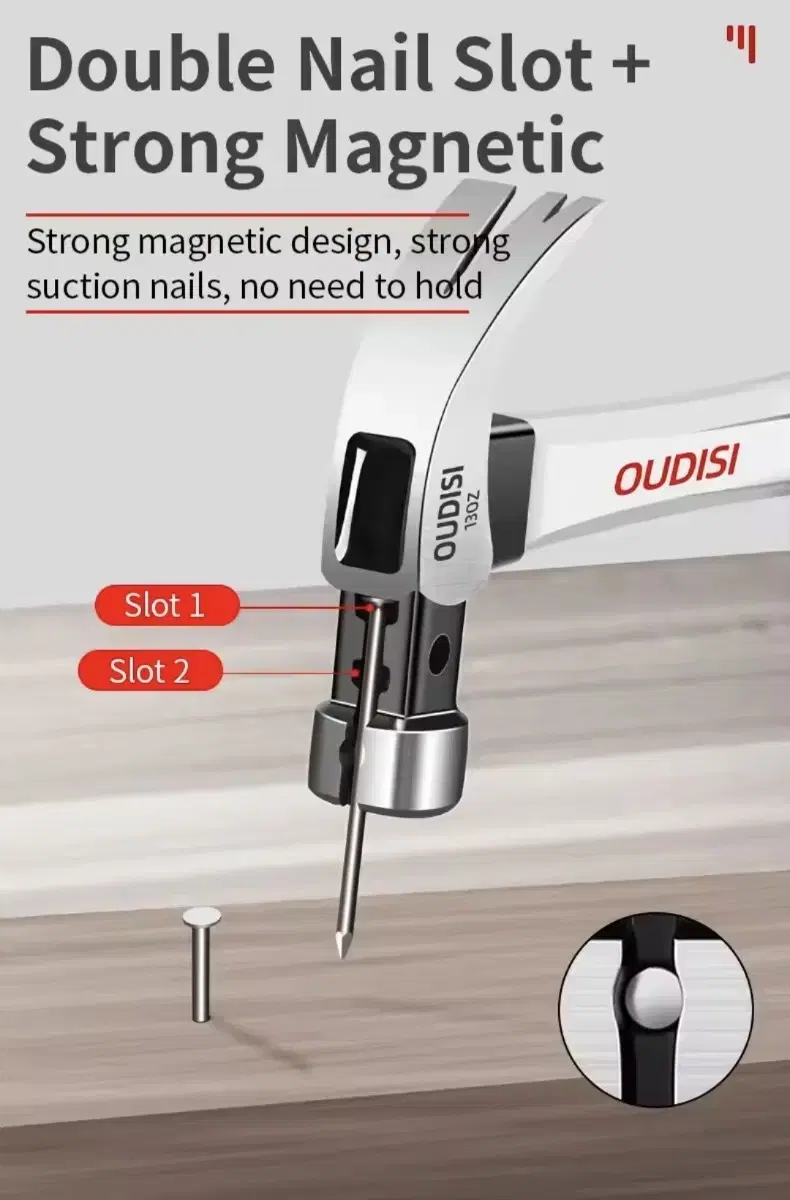 (새상품!!) 고탄소강 다기능 망치 미끄럼방지 해머