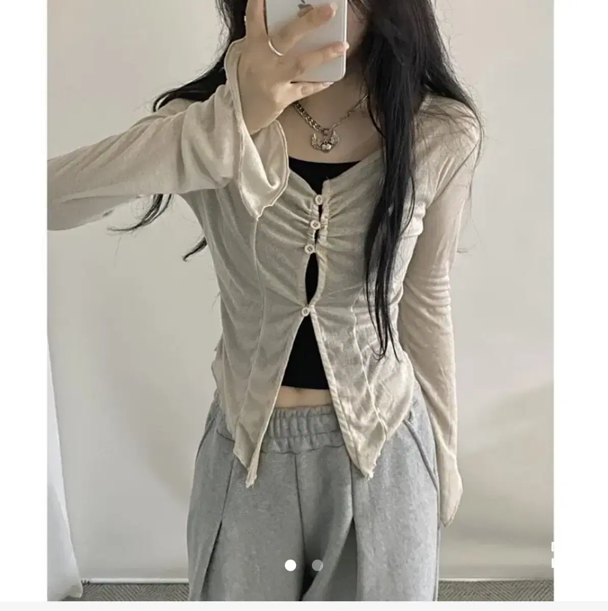 Summer long-sleeved cardigan(with sleeve