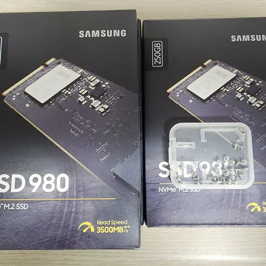 삼성 980 SSD 250GB/미개봉/원10, 24년 문서,무료 설치