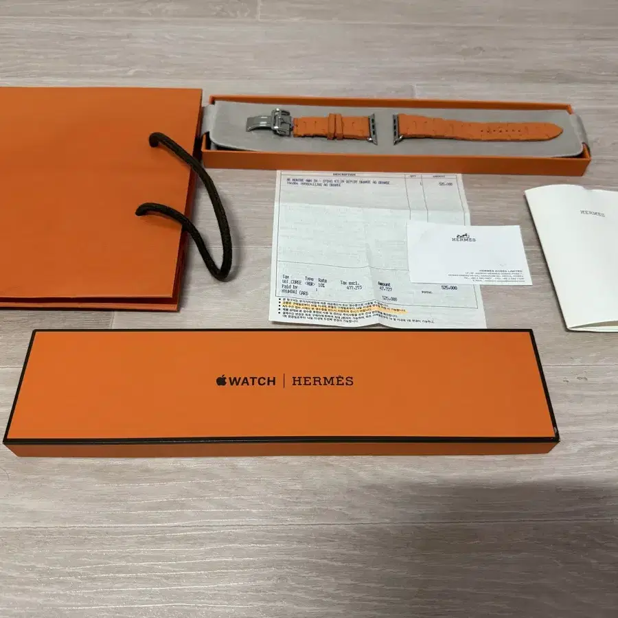 Apple Watch Hermes - 42mm 오랑쥬 Kilim 싱글 투