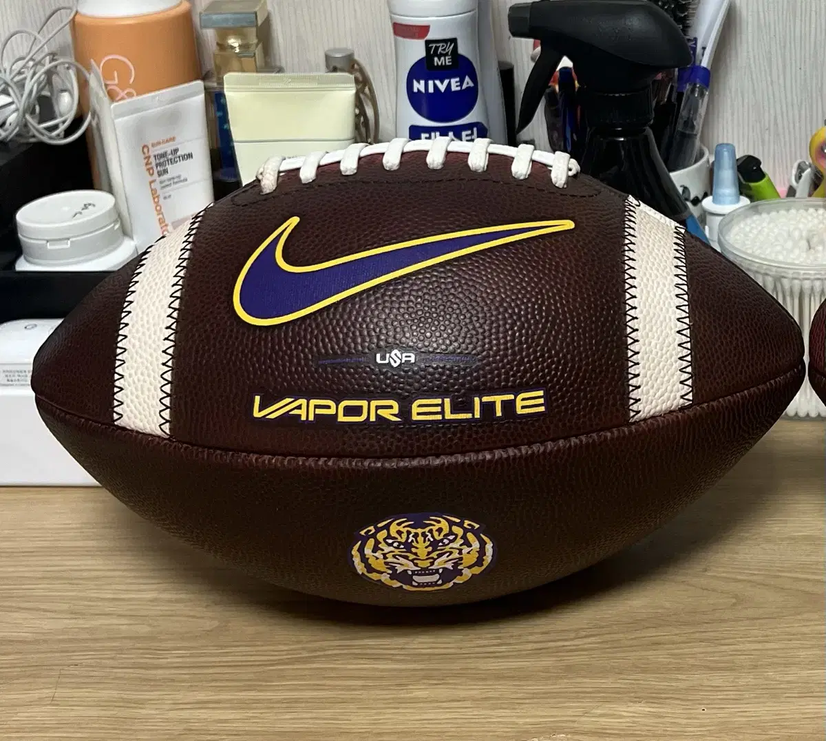 Lsu Tigers(Ncaa) 공인 미식축구공(스우시 로고)