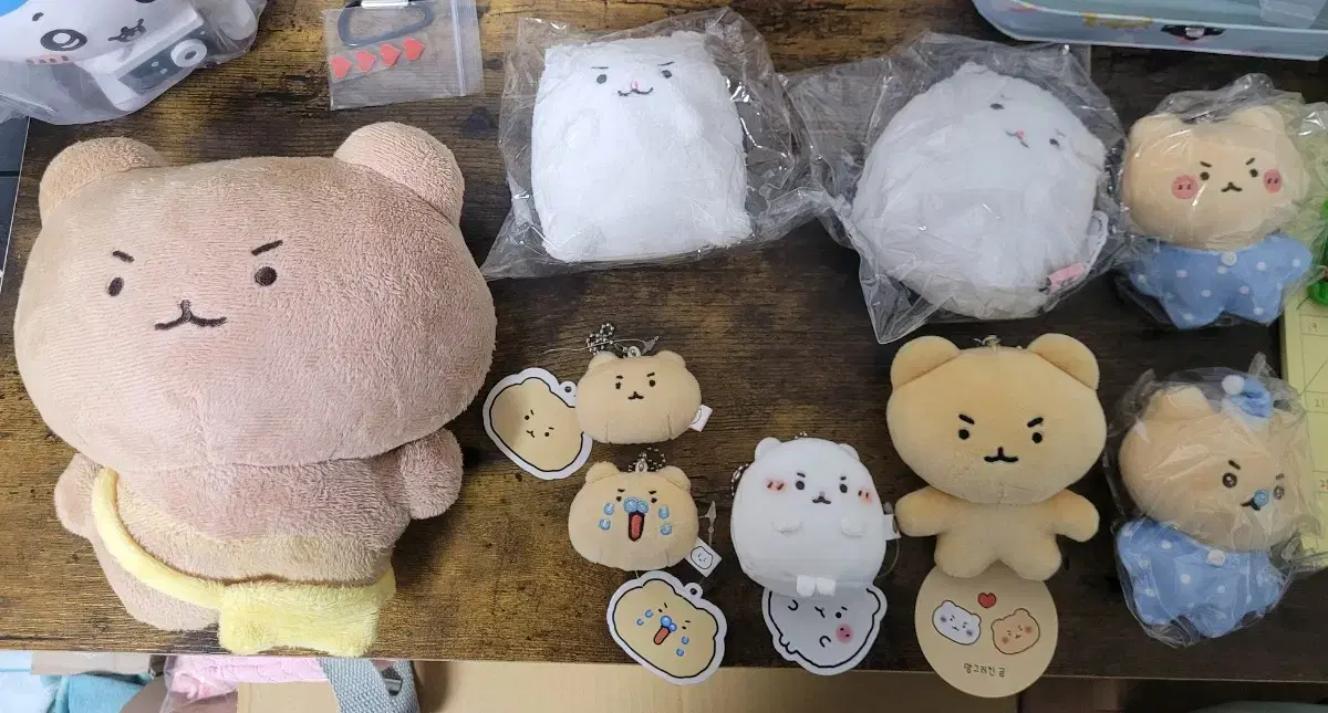 망그러진 곰 망그곰 햄터 인형 키링 일괄