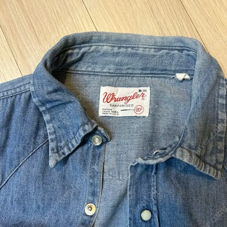 70s Wrangler 랭글러 빈티지 데님 셔츠