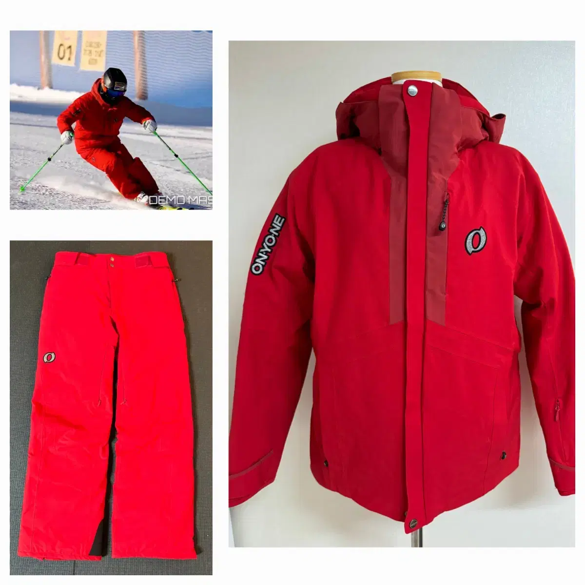 온요네 스키복 DEMO MASTER OUTER SET RED 2223 M