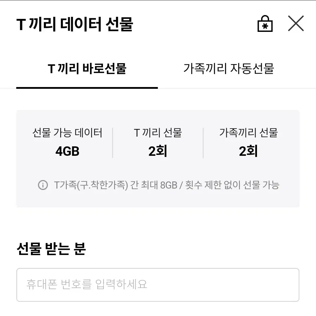 sk 데이타 2gb