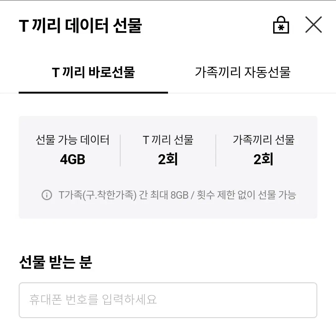 sk 데이타 2gb