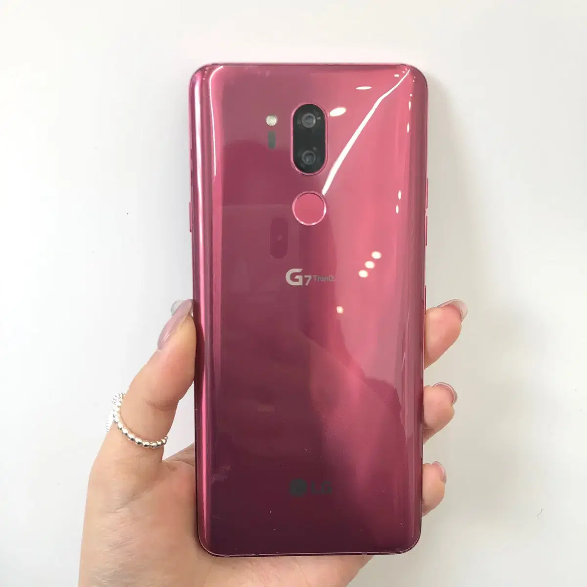 액정/외관깨끗 LG G7 (G710) 라즈베리 로즈 64GB 43389