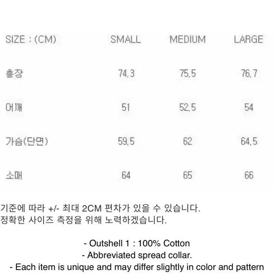 언어펙티드 오버사이즈 셔츠