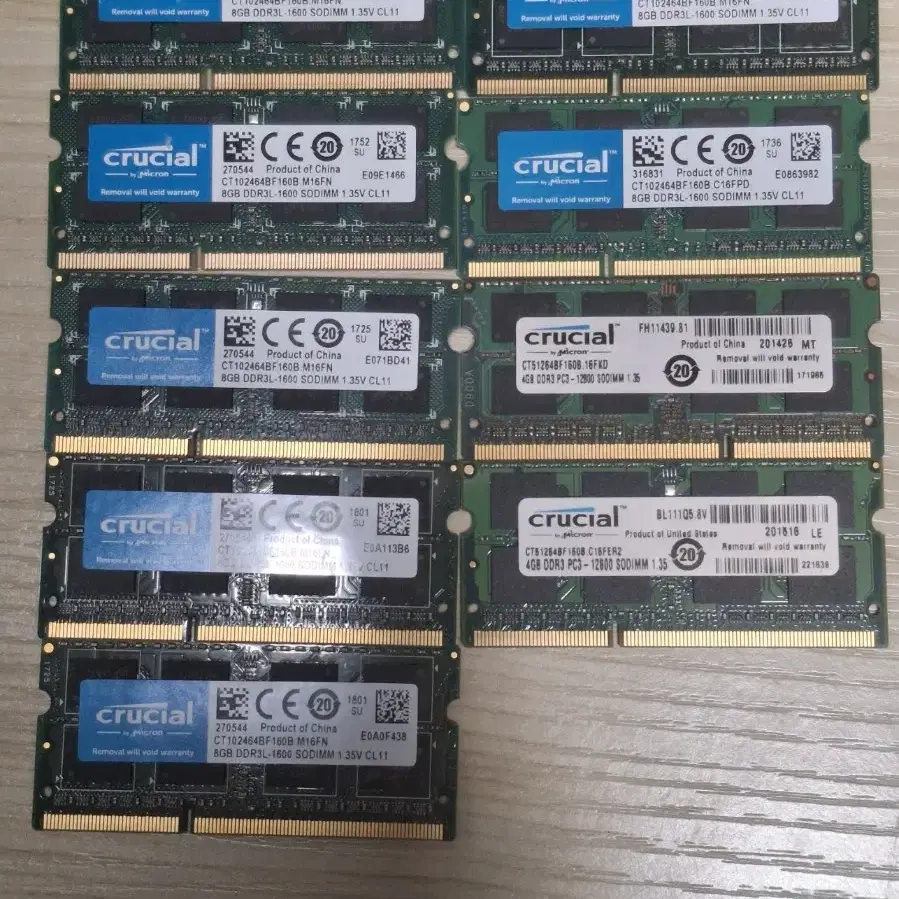 노트북용 DDR3L 8GB 4GB 램