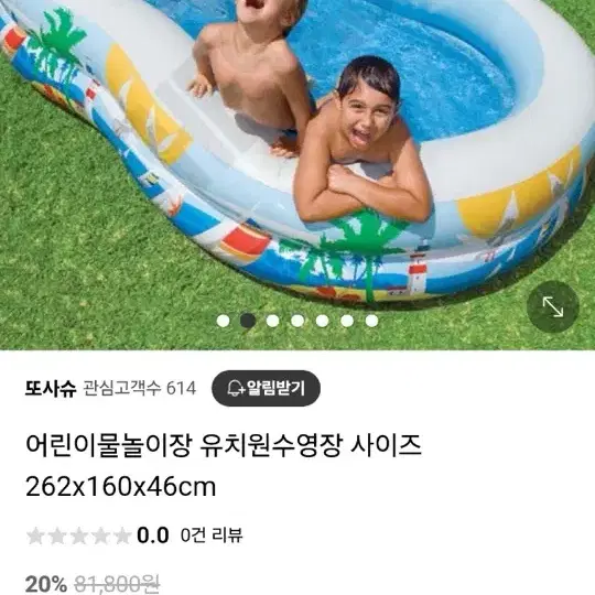 Intex 어린이 물놀이장 대형사이즈