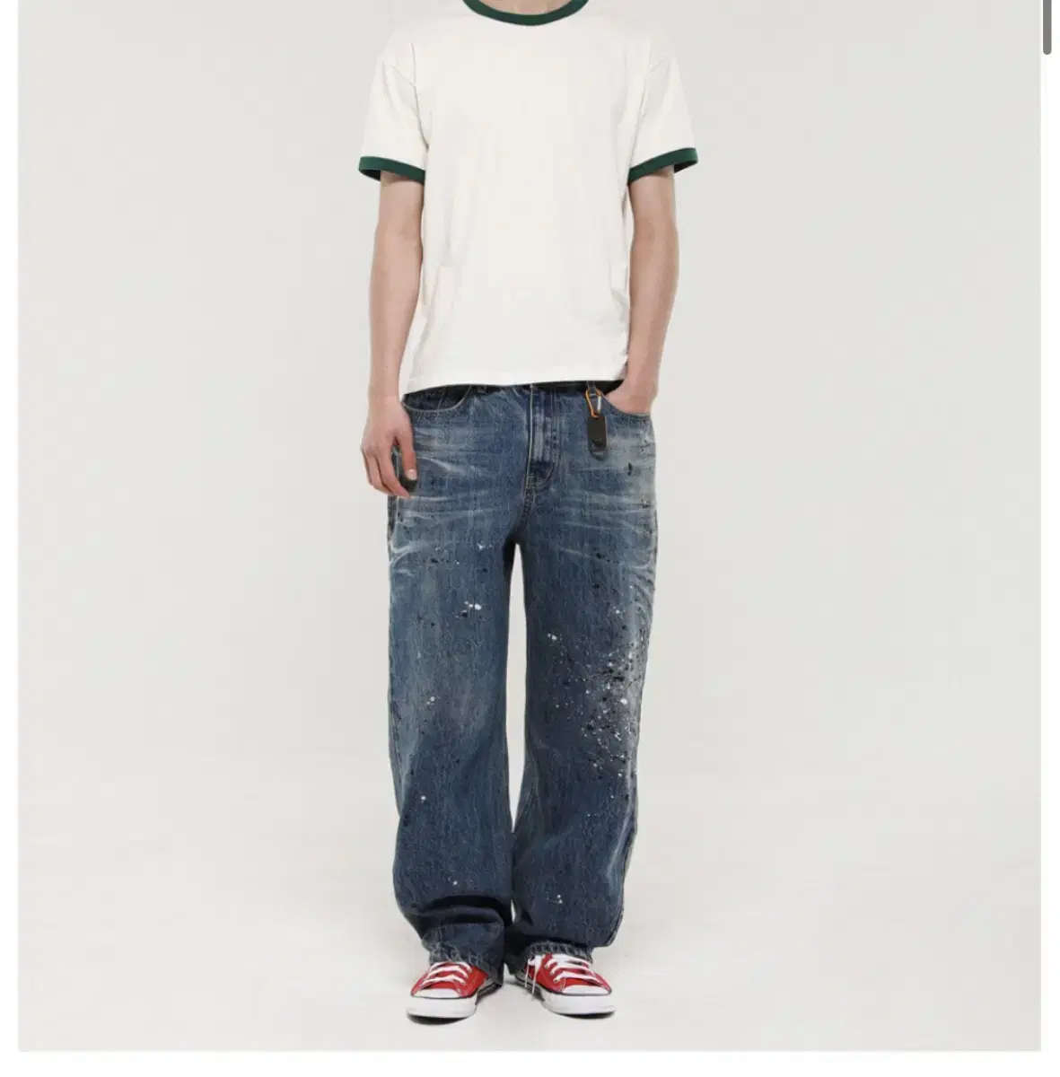 Take E.JI Painted Twisted Denim Pants (M)