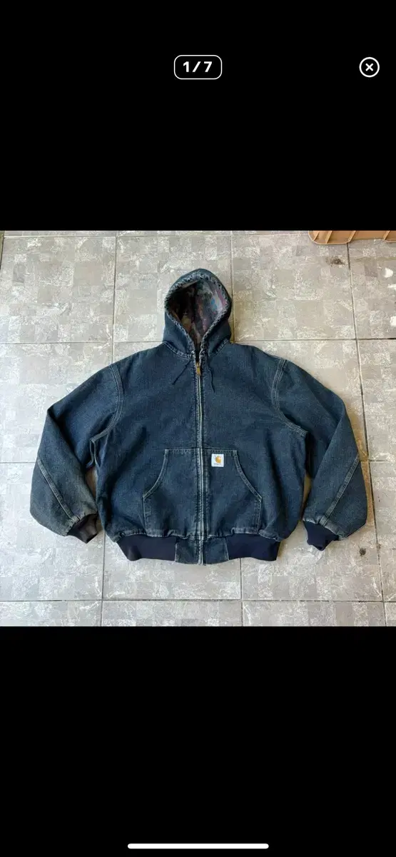 90s USA Carhartt JB6803  데님 덕 액티브 자켓 XL