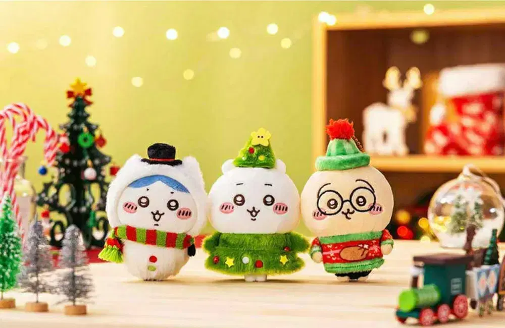 Happy Holiday Christmas Chiikawa,Hachiware,Usagi Mascots in Bulk/Sold by Hand