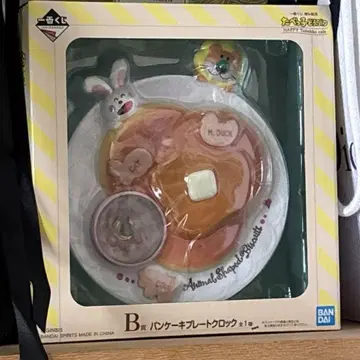 [미개봉 새상품]제일복권 다베코동물카페 B상 팬케이크 접시시계