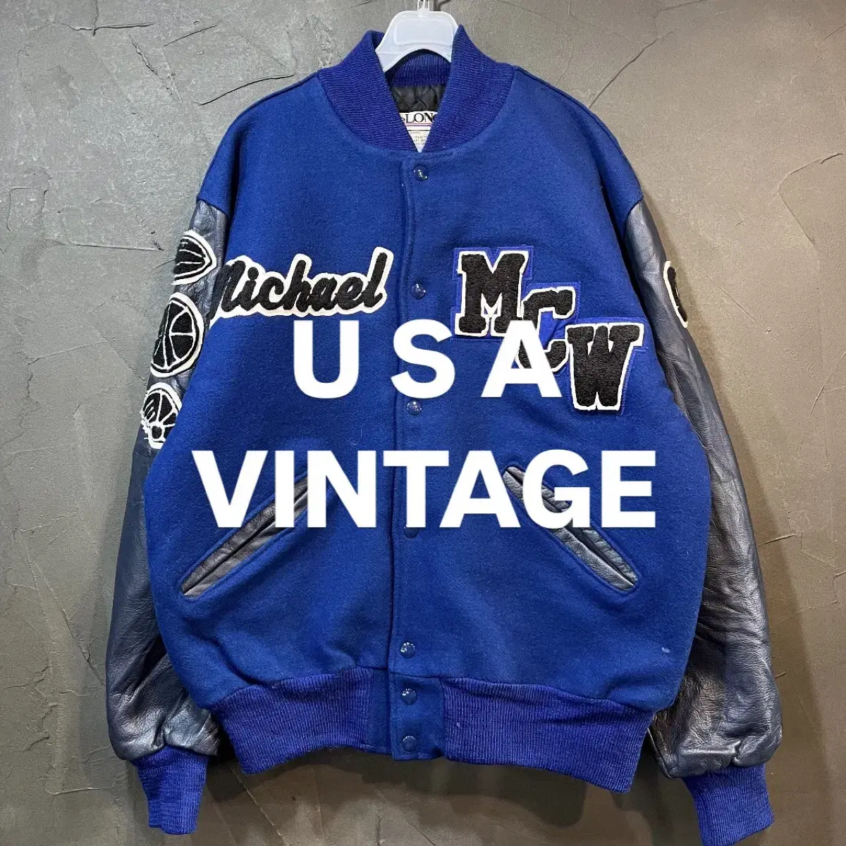 [L] USA VINTAGE 빈티지 바시티 자켓